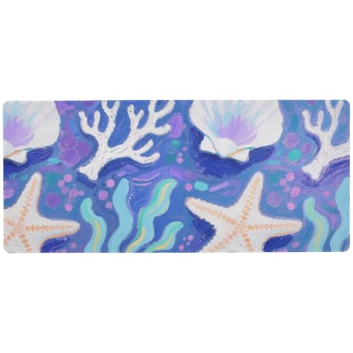 Multifunktionales großes Schreibtisch-Mauspad für den Schreibtisch, multifunktional, groß, 80 x 30 cm, Violett Multifunktionales großes Schreibtisch-Mauspad für den Schreibtisch, multifunktional, groß, 80 x 30 cm, Violett von EtherSpher