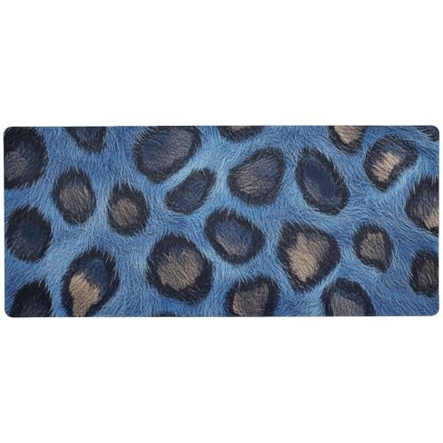 Rutschfeste große Mauspads für Gaming, rutschfeste Mauspads für den Schreibtisch, 80 x 30 cm, Leopardenmuster, Blau Rutschfeste große Mauspads für Gaming, rutschfeste Mauspads für den Schreibtisch, 80 x 30 cm, Leopardenmuster, Blau von EtherSpher