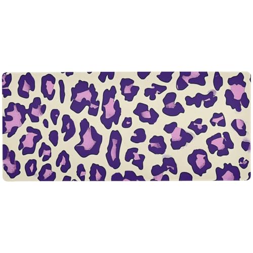 Rutschfestes, cooles Mauspad für den Schreibtisch, Leopardenmuster, groß, 80 x 30 cm, Violett Rutschfestes, cooles Mauspad für den Schreibtisch, Leopardenmuster, groß, 80 x 30 cm, Violett von EtherSpher