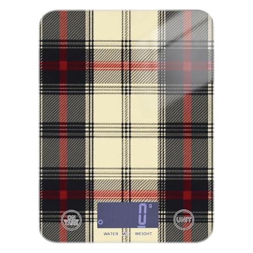 Scotland Buffalo Plaid Seifenwaage für Diät, 5 kg/5 g, Mini-Waage mit 4 Einheiten für (Benutzer) (Benutzer) (Benutzer) (Benutzer) Pesa para alimentos von EtherSpher