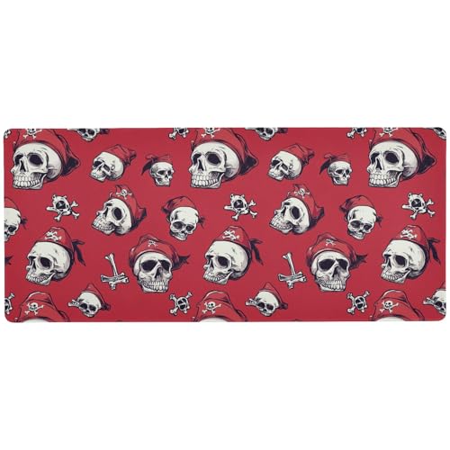 Skulls Piraten-Skalaet-Bild, glatt, großes Mauspad für den Schreibtisch, glattes Mauspad für den Schreibtisch, 80 x 30 cm Skulls Piraten-Skalaet-Bild, glatt, großes Mauspad für den Schreibtisch, glattes Mauspad für den Schreibtisch, 80 x 30 cm von EtherSpher