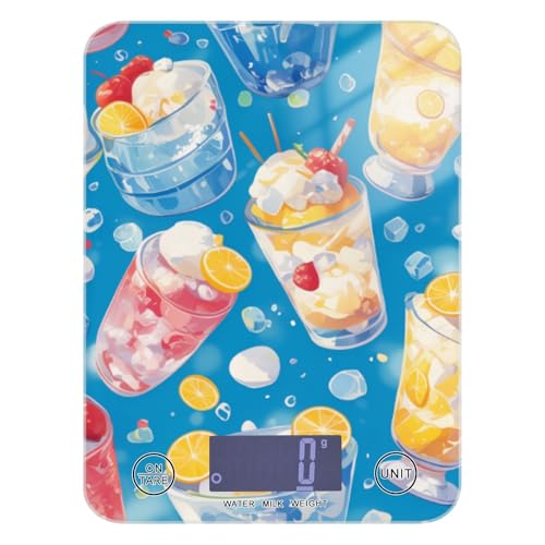 Summer Drink Cool Ice Blue Kalorienzählung kleine Lebensmittelwaage Reise 5 kg/5 g kleine Waage Gramm mit 4 Einheiten für (Benutzer) (Benutzer) (Benutzer) (Benutzer) Pesa Digital para alimentos von EtherSpher