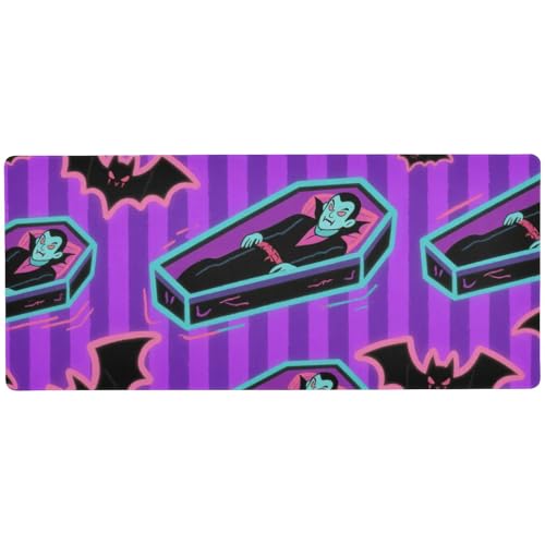 Vampire Tomb Fledermäuse lila langes Laptop-Mauspad für Reisen, langes Mauspad, 80 x 30 cm Vampire Tomb Fledermäuse lila langes Laptop-Mauspad für Reisen, langes Mauspad, 80 x 30 cm von EtherSpher