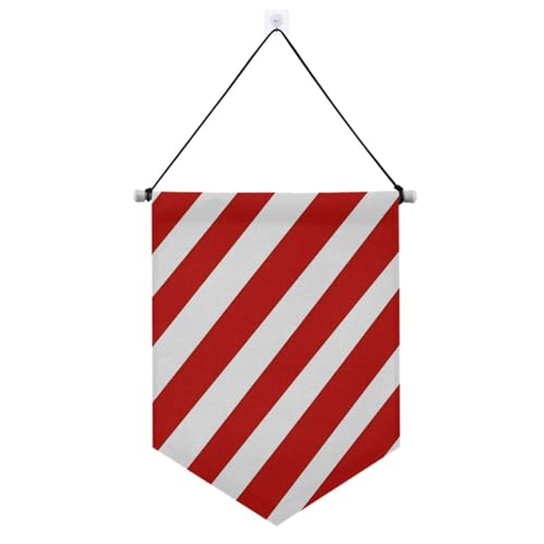 Wand-Banner mit Teleskopstange, rot-weiß, schräg gestreift, lustiges Banner für den Innen- und Außenbereich, Party, Banderitas, Para Fiestas Wand-Banner mit Teleskopstange, rot-weiß, schräg gestreift, lustiges Banner für den Innen- und Außenbereich, Party, Banderitas, Para Fiestas von EtherSpher