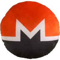 Monero Kissen - Rundes Plüschkissen Von Blockcraft Xmr von EthereumPillows