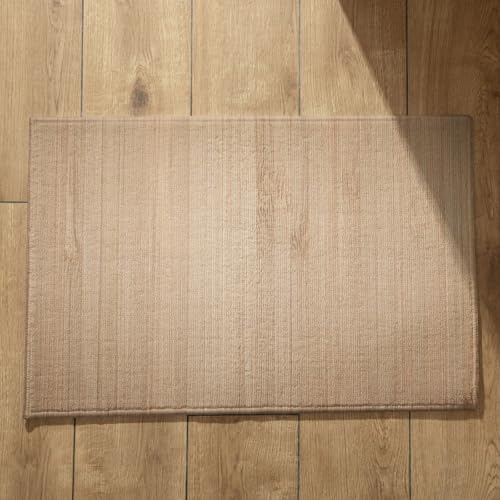 Ethereval Fußmatte Waschbar Türmatte Mit Motiv Holzmaserung Schmutzfangmatte Extra Dünn Innen Türmatte Bunt Schnell Trocknende, Maschinenwaschbare, Saugfähige Badematten 40X60cm von Ethereval
