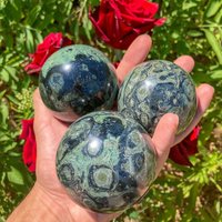 Natürliche Kambaba Jaspis Kugel/Kristall Krokodil Specimen Stein Geschenk Frieden Beruhigung Meditation Herz Chakra Madagaskar von EthericPulse