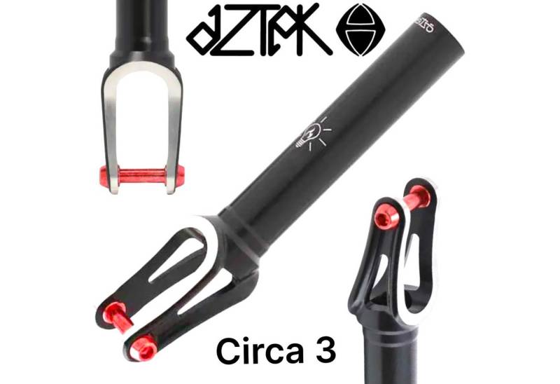 Aztek Stuntscooter Aztek Circa 3 Stunt-Scooter Gabel 157gr SCS Schwarz von Aztek
