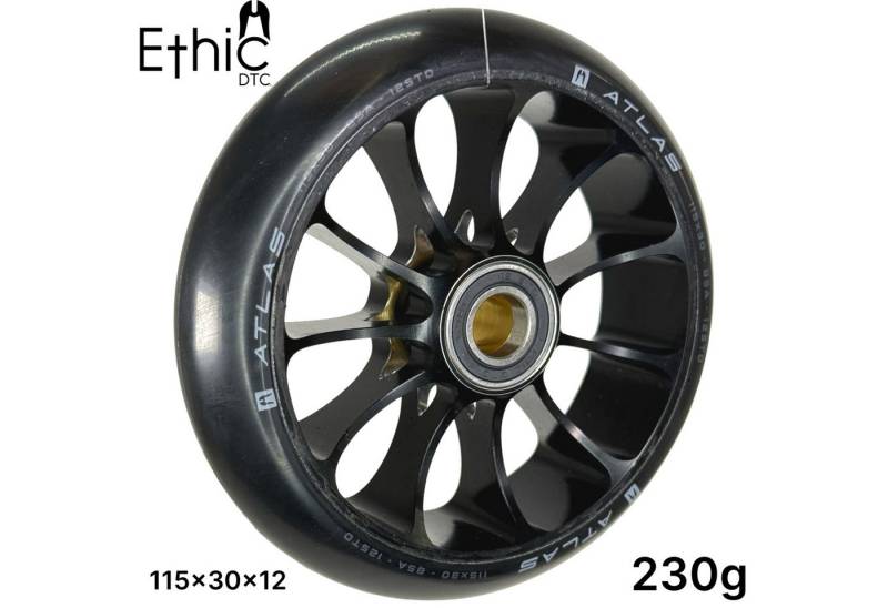Ethic DTC Stuntscooter Ethic DTC Atlas Stunt-Scooter Rolle 115mm x 30mm 12std Schwarz von Ethic DTC