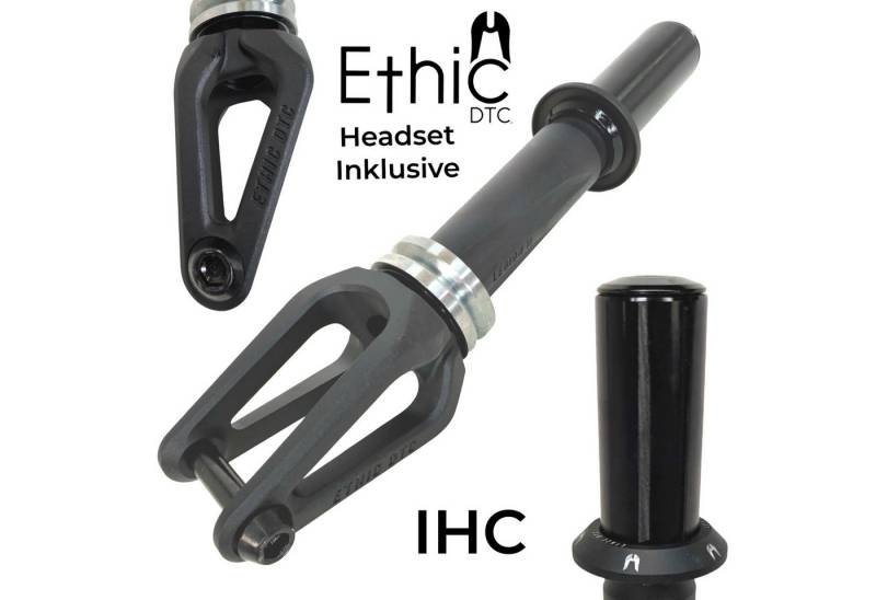 Ethic DTC Stuntscooter Ethic DTC Legion V2 Stunt-Scooter Gabel IHC mit Headset Schwarz von Ethic DTC