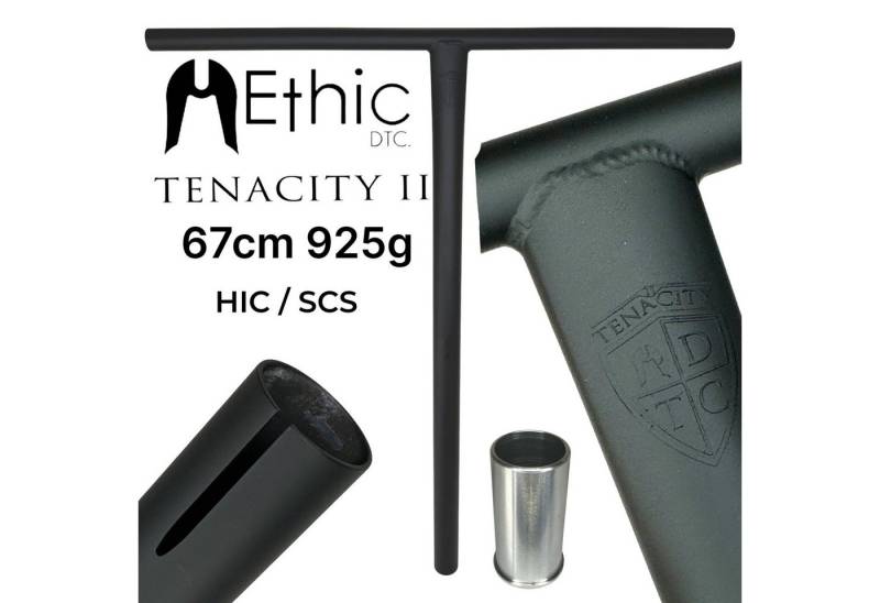 Ethic DTC Stuntscooter Ethic DTC Tenacity V2 Stunt Scooter Bar HIC/SCS Schwarz Matt von Ethic DTC