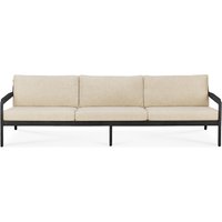 Ethnicraft Jack 3-Sitzer Sofa Teak mit Stoffkissen von Ethnicraft
