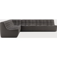 Ethnicraft N701 Modulare Sofagranitur 90° Quadratisch Links von Ethnicraft