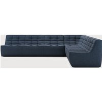 Ethnicraft N701 Modulare Sofagranitur 90° Quadratisch rechts aus recycelter Baumwolle von Ethnicraft