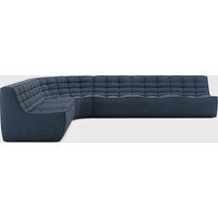 Ethnicraft N701 Modulare Sofagranitur 90° Rund Links aus recycelter Baumwolle von Ethnicraft