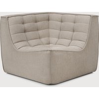 Ethnicraft N701 Modulsofa 90° Ecke Quadratisch aus Recycelter Baumwolle von Ethnicraft