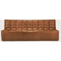Ethnicraft N701 Modulsofa Dreisitzer aus Anilinleder von Ethnicraft