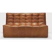Ethnicraft N701 Modulsofa Zweisitzer aus Anilinleder von Ethnicraft