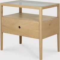 Ethnicraft Spindle Nachttisch Eichenholz Lackiert von Ethnicraft