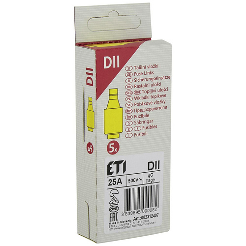 ETI Diazed-Sicherungseinsatz, E27, 25 A, Grau von Eti