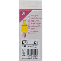 ETI Diazed-Sicherungseinsatz DII 25 A - 5 Stück ETI Diazed-Sicherungseinsatz DII 25 A - 5 Stück von Eti