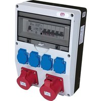 Steckdosenkombination WV 2/4-12 CEE-Steckdosen: 1x32A, 1x16A 4x Schukosteckdosen, 1x FI/40A Steckdosenkombination WV 2/4-12 CEE-Steckdosen: 1x32A, 1x16A 4x Schukosteckdosen, 1x FI/40A von Eti