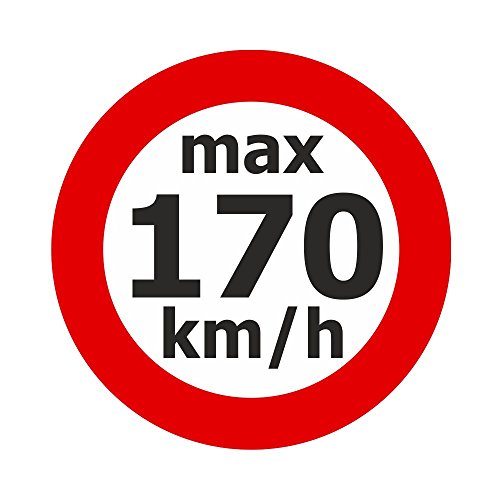 Geschwindigkeitsaufkleber "max. 170 km/h" - 200 Stück von Etikettenshop Thon