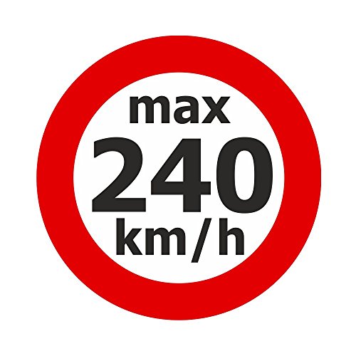 Geschwindigkeitsaufkleber "max. 240 km/h" - 200 Stück von Etikettenshop Thon
