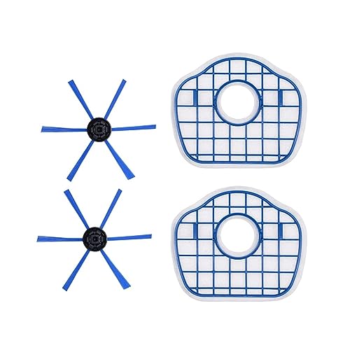 EtliN Kompatibel mit Hepa-Filter-Seitenbürste, kompatibel mit Philips FC8700 FC8710 FC8715 FC8603 Roboter-Staubsauger, Kehrmaschine, Ersatzteile, Zubehör (Color : 4pcs) von EtliN