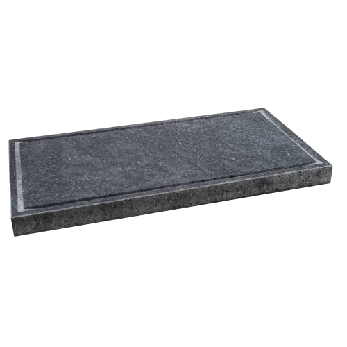 BISTECCHIERA_LAVA GRILL_ Natürlicher Lavastein des Ätna, antihaftbeschichtet für Backofen und Barett (XXL 60 x 30 x 4 cm) von Etna Stone&Design