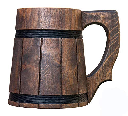 Etno Motif Handgefertigter Bierkrug aus Holz, Bierkrug aus Erlenholz, tolle Geschenkidee Etno Motif Handgefertigter Bierkrug aus Holz, Bierkrug aus Erlenholz, tolle Geschenkidee von Etno Motif