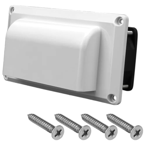 Entlüftungs Abluftventilator 12V 6W Caravan Side Vent Ventilation RV Side Vent Fan Quick Exhaust Oil Suction Kitchen Vent For T4 T5 T6 Wohnmobil Campervan Zubehör (weiß) von Etomvoop