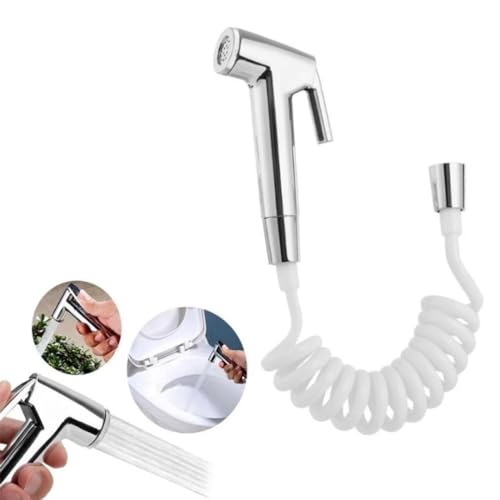 Trigger Duschkopf Set G1/2 Hochdruck Handbrause Bidet Toilettensprüher mit 1,5 m Telefonschlauch für Wohnmobil Camping für Bad, Friseursalons Haustierreinigung von Etomvoop