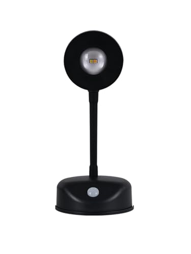 Etrogo Akku Wandlampe Innen mit Bewegungssensor,Touch-Steuerung und Fernbedienung 3 Farben 3 Modi Wiederaufladbare Batteriebetriebene Helligkeit Einstellbar Timer Funktion(1Stück -Schwarz) von Etrogo