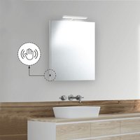 Badezimmerspiegel 50x70 cm mit Premium-LED und Touch-Schalter von Etrusca