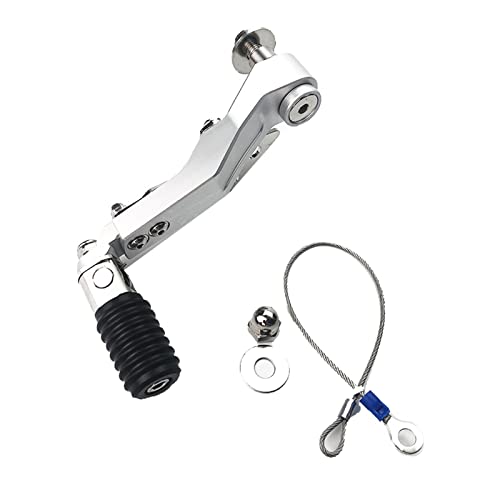 Für B&MW R1250GS R 1250GS LC R 1250 GS ADV 2019 2020 2021 Motorrad Einstellbarer Klappschalthebel Schaltpedalhebel Motorrad Fußstützen Pedale (Farbe : Silber) von Etsuhiro
