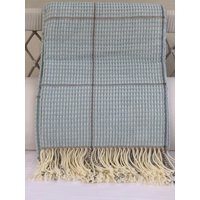 Waffel Strick Überwurf Decke - Kuschelige Decke-Fransen Borte Decke-Baumwolle Decke-Karierte Decke von EttaMillay