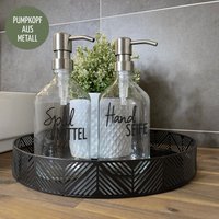 Set Handseife & Spülmittel 200 Ml - Nachhaltig Seifenspender Glasflasche Spenderflasche Pumpspender Nachfüllbar | 02 Sw Set Handseife & Spülmittel 200 Ml - Nachhaltig Seifenspender Glasflasche Spenderflasche Pumpspender Nachfüllbar | 02 Sw von EttenhuberDesign