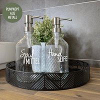 Set Handseife & Spülmittel 500 Ml - Nachhaltig Seifenspender Glasflasche Spenderflasche Pumpspender Nachfüllbar | 02 Set Handseife & Spülmittel 500 Ml - Nachhaltig Seifenspender Glasflasche Spenderflasche Pumpspender Nachfüllbar | 02 von EttenhuberDesign