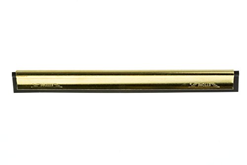 Ettore Professional Tools 1140 Profi-Fensterreinigung Gummilippe, Messing mit Clips, 40 cm von Ettore
