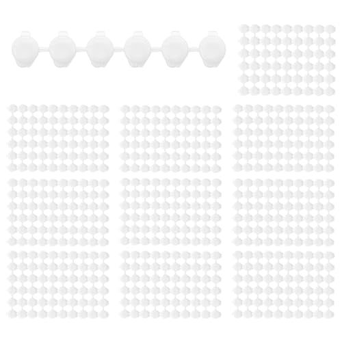Etyrerre 100 Streifen 600 TöPfe Leere Farbstreifen Farbbecher Klare Kunststoff AufbewahrungsbehäLter Malerei Bastelbedarf (3 Ml/ 0,1 Oz) von Etyrerre