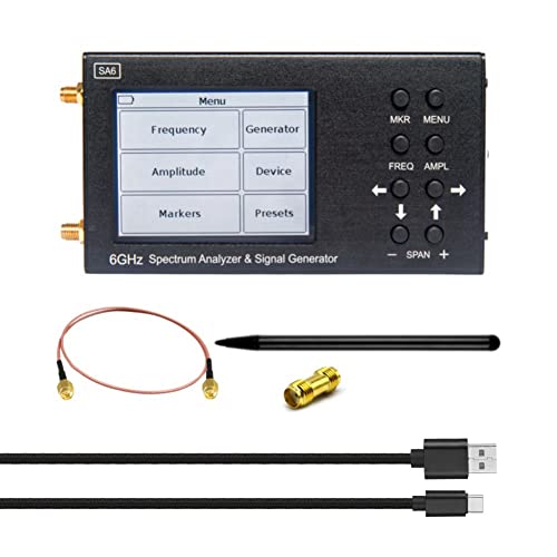 Etyrerre 1Set SA6 6GHz Spektrumanalysator RF-Signalquelle Wi-Fi 2G 4G LTE CDMA GSM Beidou Metall + Kunststoff Etyrerre 1Set SA6 6GHz Spektrumanalysator RF-Signalquelle Wi-Fi 2G 4G LTE CDMA GSM Beidou Metall + Kunststoff von Etyrerre