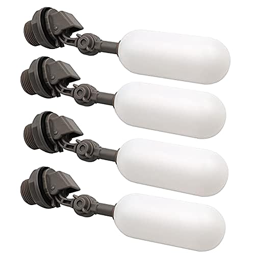 Etyrerre 4er-Pack Kunststoff-Wasserfilter-Schwimmerkugelventil mit Verstellbarem Arm für Wassertank, Pool Etyrerre 4er-Pack Kunststoff-Wasserfilter-Schwimmerkugelventil mit Verstellbarem Arm für Wassertank, Pool von Etyrerre