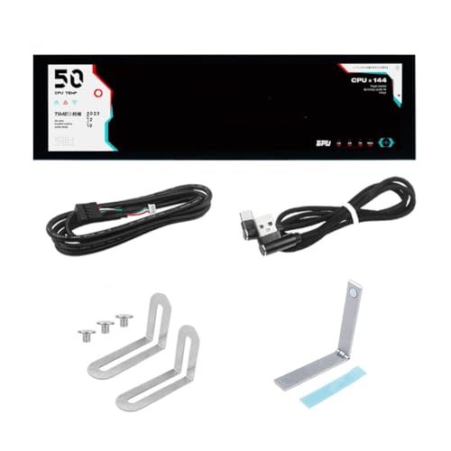 Etyrerre 8,8 Computer-Temperaturmonitor (dynamisches Thema, aufgeladen), Sekundärbildschirm IPS Typ C CPU RAM HDD Daten FPS Monitor schwarz von Etyrerre