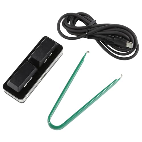 Etyrerre Benutzerdefinierte Tastenkombination mit 2 Tasten, USB, mechanische Welle, Hot-Swap-fähig, kabelgebunden, Eingang in den Raum, benutzerdefinierte Tastatur mit Bildschirmschnitt, Schwarz von Etyrerre