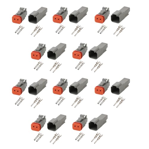 Etyrerre DT 2-Pin Wasserdichter Elektrischer Steckverbinder DT06-2S DT04-2P Einlasslufttemperatursensor-Stecker mit Runden Anschlüssen Etyrerre DT 2-Pin Wasserdichter Elektrischer Steckverbinder DT06-2S DT04-2P Einlasslufttemperatursensor-Stecker mit Runden Anschlüssen von Etyrerre