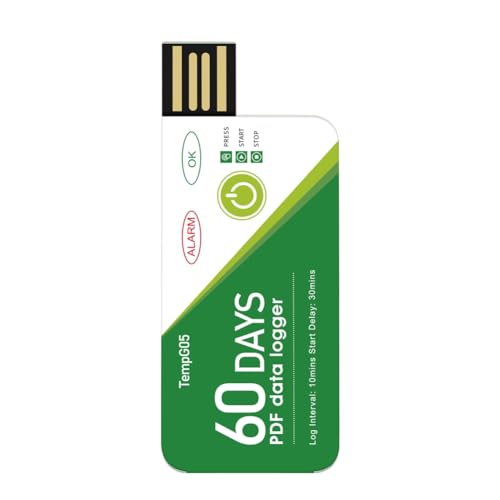 Etyrerre Digitaler Tragbarer Miniatur-Datenlogger mit Hoher Genauigkeit und Temperatursensor für Kühlkettentransport mit Alarm-USB-Buchse Etyrerre Digitaler Tragbarer Miniatur-Datenlogger mit Hoher Genauigkeit und Temperatursensor für Kühlkettentransport mit Alarm-USB-Buchse von Etyrerre