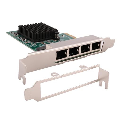 Etyrerre Netzwerkkarten Netzwerk/Ethernet/LAN-Karte, Netzwerkkarte, PCI-E, Netzwerkkarte, Realtek RJ45, Internet Ethernet Gigabit 4 Ports von Etyrerre