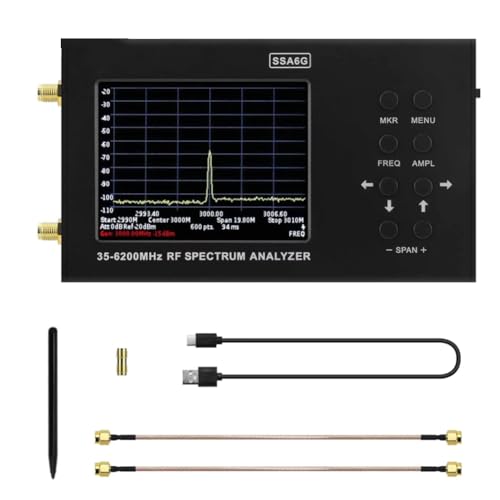 Etyrerre SSA6G 35 MHz-6200 MHz HF-Spektrumanalysator HF-Multimeter Spectrum Explorer mit Touchscreen Tragbarer Panoramaanalysator Etyrerre SSA6G 35 MHz-6200 MHz HF-Spektrumanalysator HF-Multimeter Spectrum Explorer mit Touchscreen Tragbarer Panoramaanalysator von Etyrerre