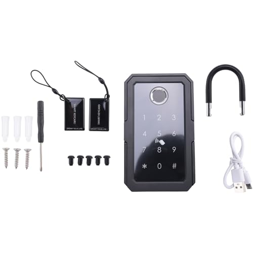 Etyrerre Smartkey-Schließkasten, Home Key Wireless Smartlock-Box, Elektronischer Schlüsselkasten, App, Digitaler Code, Bluetooth-Schlüsselsafe für Host, Langlebig, Einfach zu Bedienen von Etyrerre
